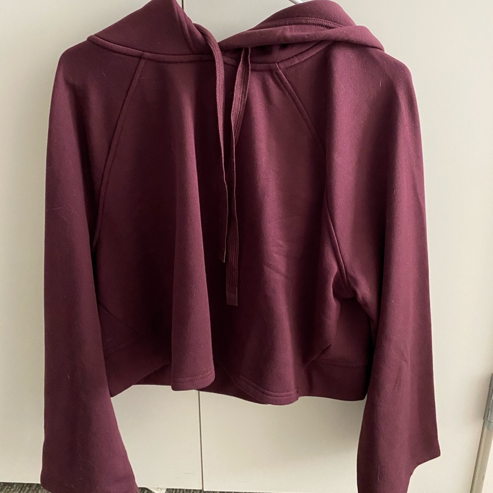 Athleta Crop Hoodie Sweatshirt